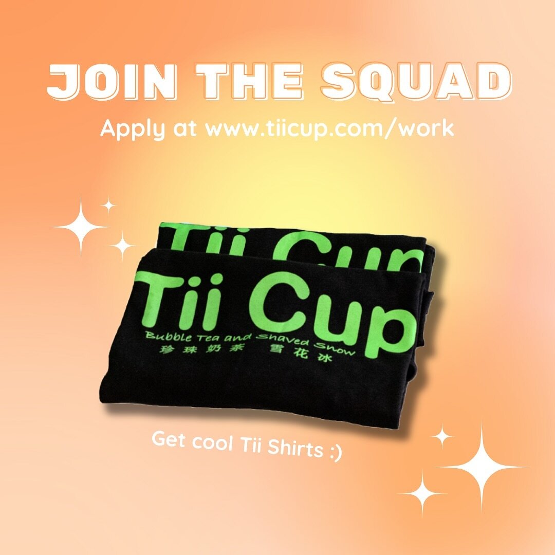 Join the #BOBASQUAD !

We&rsquo;re on the lookout for enthusiastic individuals to bring their passion for bubble tea and exceptional customer service to our workspace. Elevate your boba game and become part of the bobasquad! 

APPLY APPLY APPLY &mdas