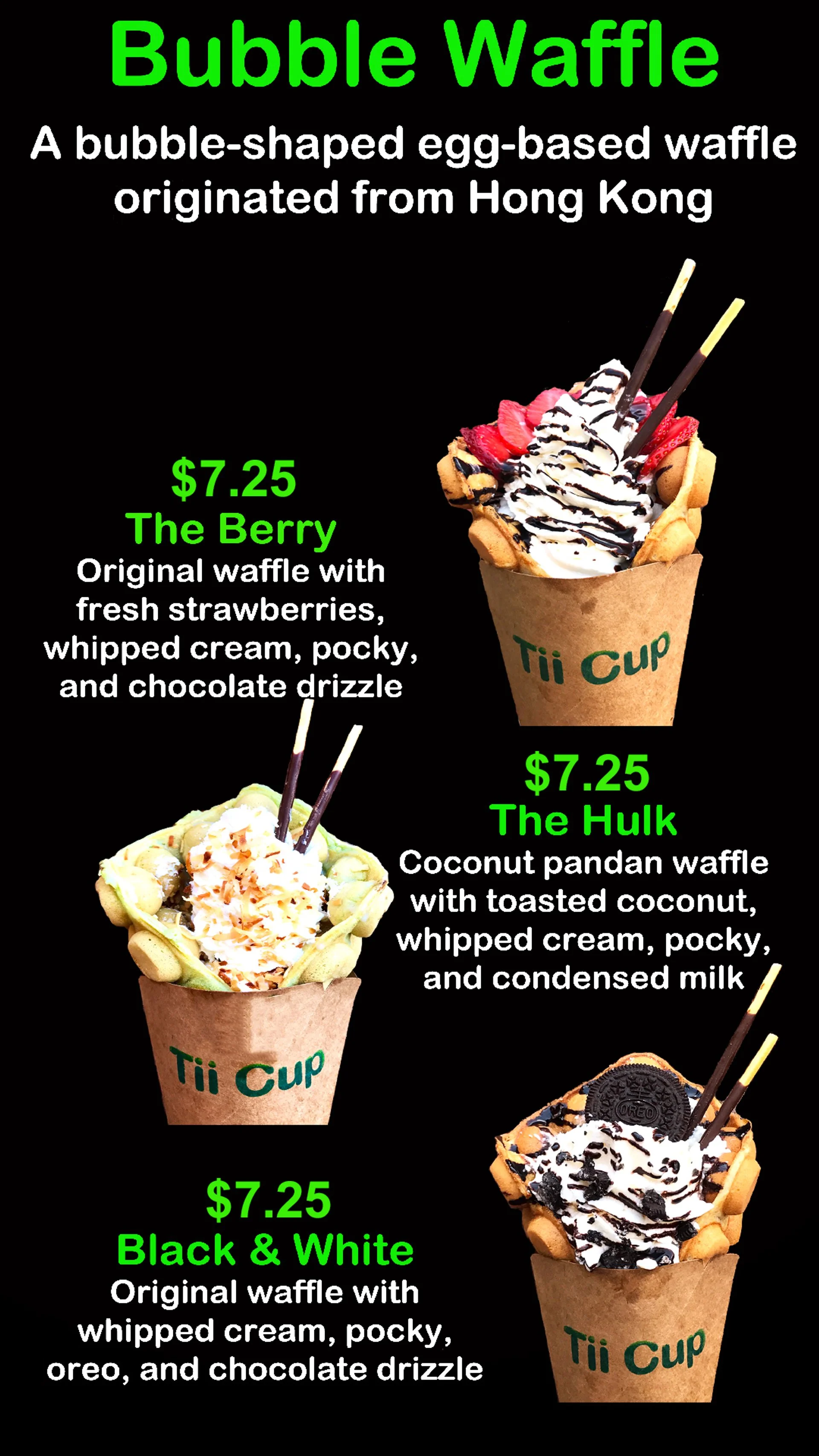 Menu — Tii Cup