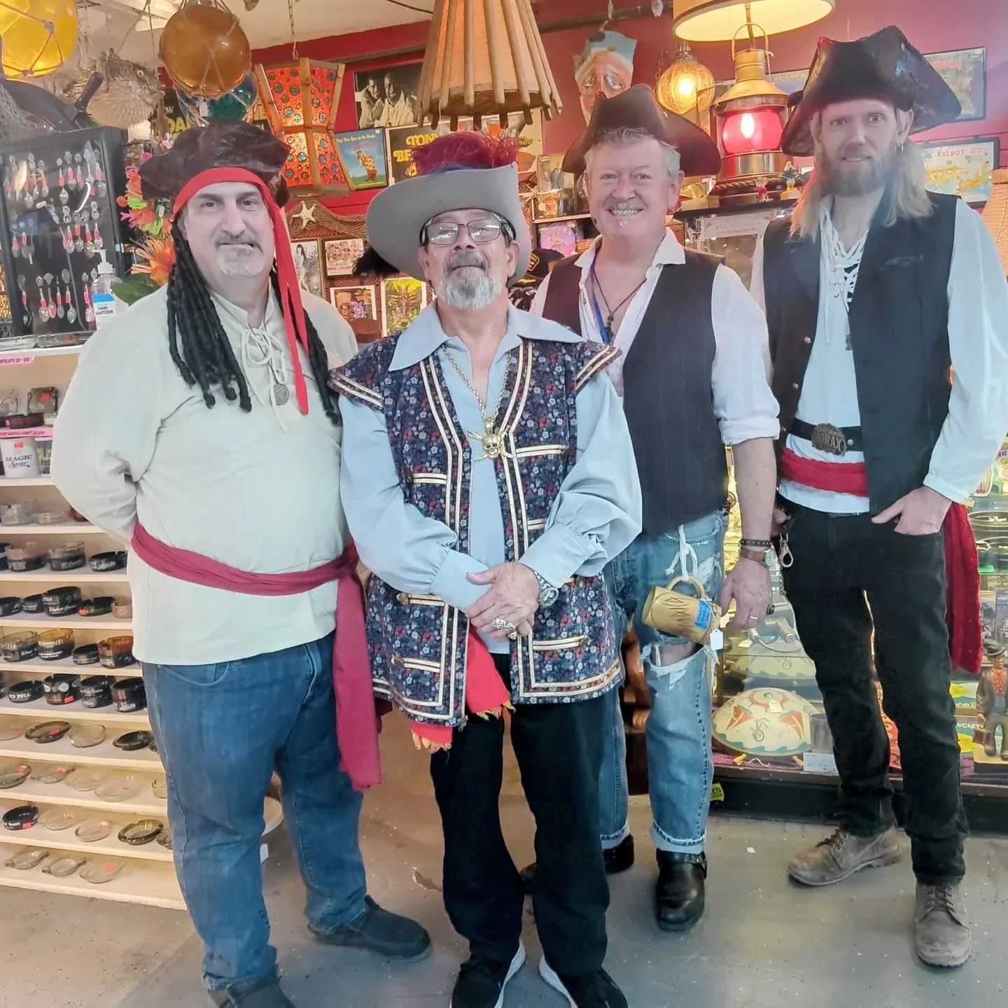 A #motleycrue of #ruffians #pirates and #scroundels at @tikileestikishop #shoptillyoudrop #shopsmall #lasvegasshopping #artsdistrictlv