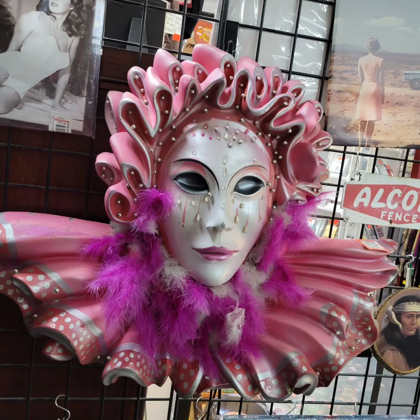 We have a fantastic piece from The Rio Hotel from Masquerade in the Sky! This piece of Vegas history isn't going to sit long! Get yourself to Main Street Peddlers to see in person!
#dtlv
#lasvegas
#downtownlasvegas 
#lasvegashistory 
#shopsmall
