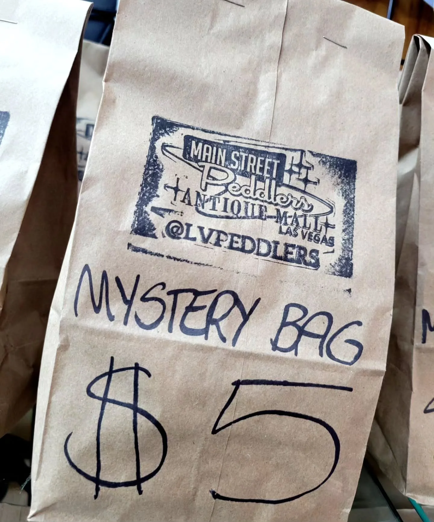 ⚠️ATTENTION⚠️ Our $5 (world famous) Mystery Bags are back in stock! Get to Main Street Peddlers now to get yours!
#lasvegas
#dtlv
#blindbox 
#mysterybox 
#downtownlasvegas