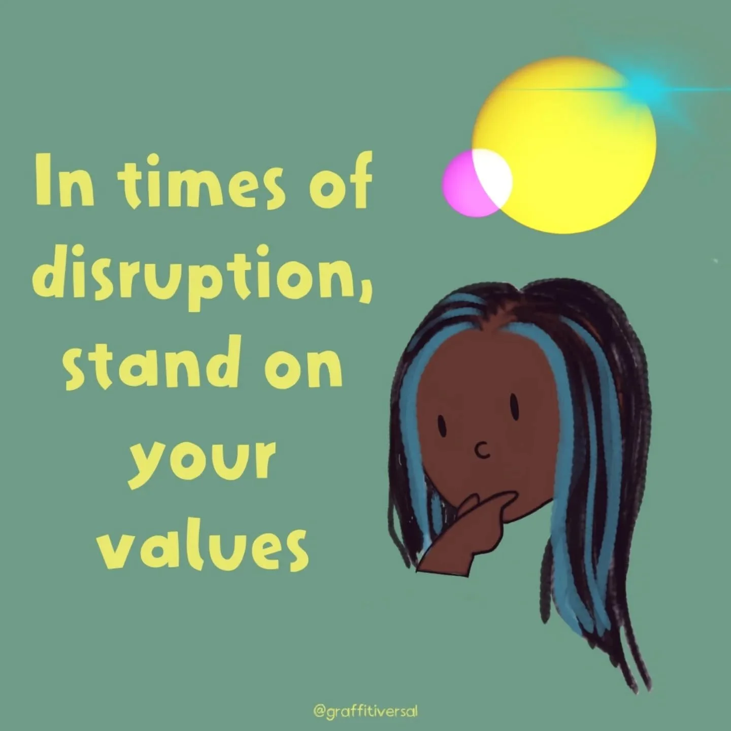 In times of disruption, stand on your values.

The most telling thing about someone is what values we ascribe to and put into practice when situations are the most chaotic. Or when fear of retaliation&nbsp;is present. Or when a benefit/advancement to