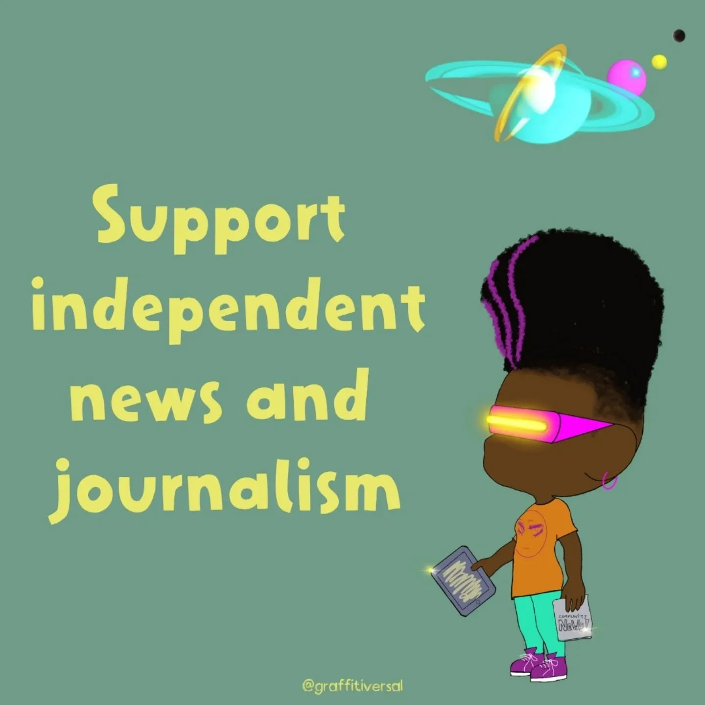 As more and more media is run by corporations and conglomerates, it's imperative that we find and support reliable, grounded, and independent news and journalists.