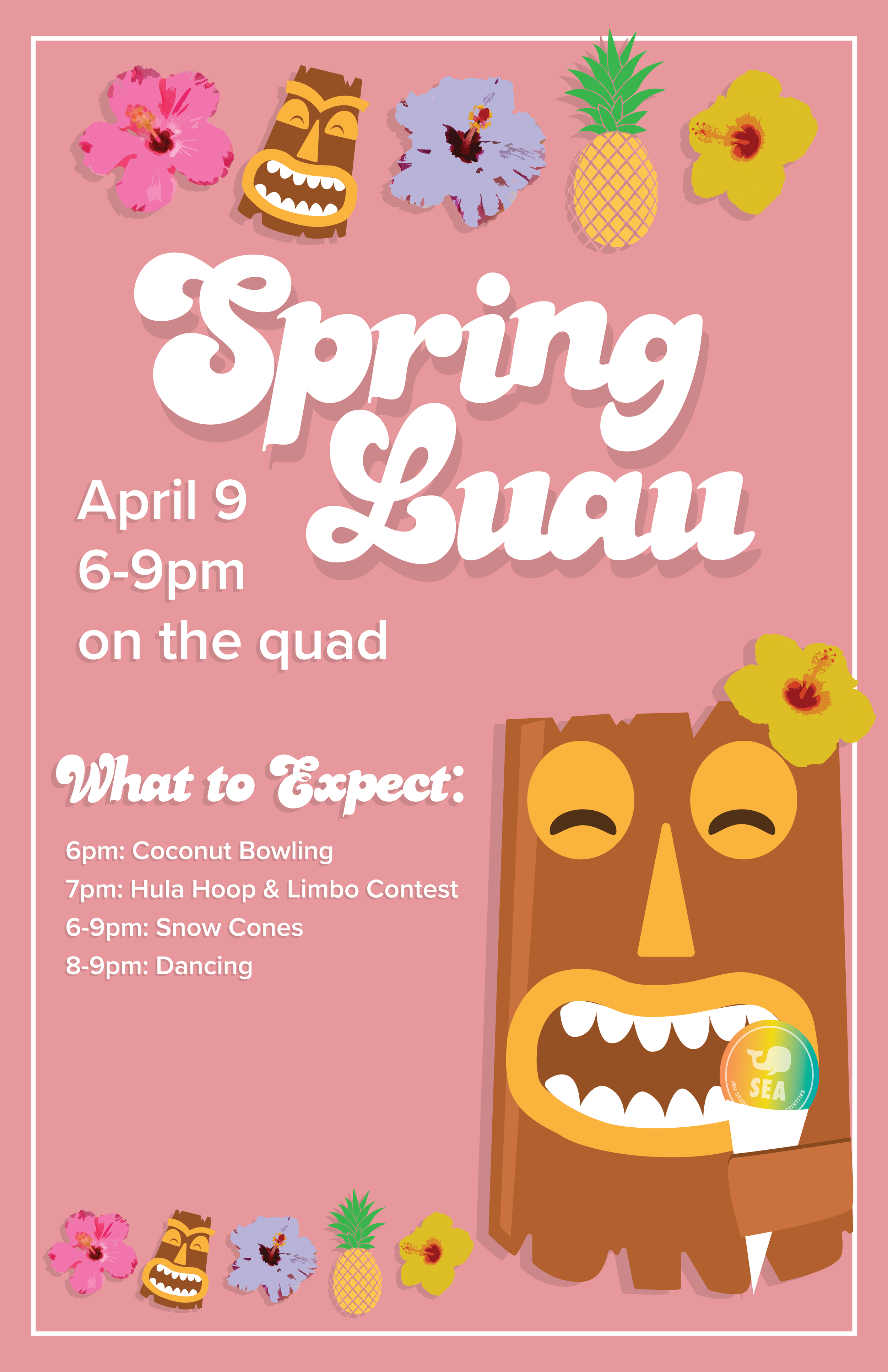 Spring Luau Poster