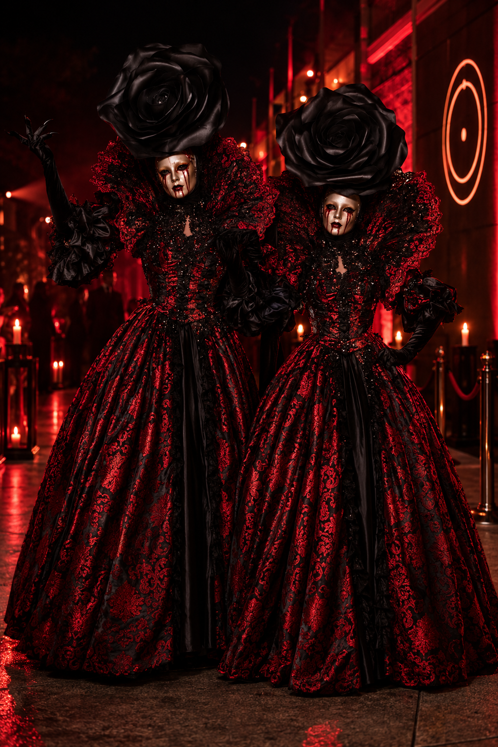 Gothic Masquerade Rose Twins.png