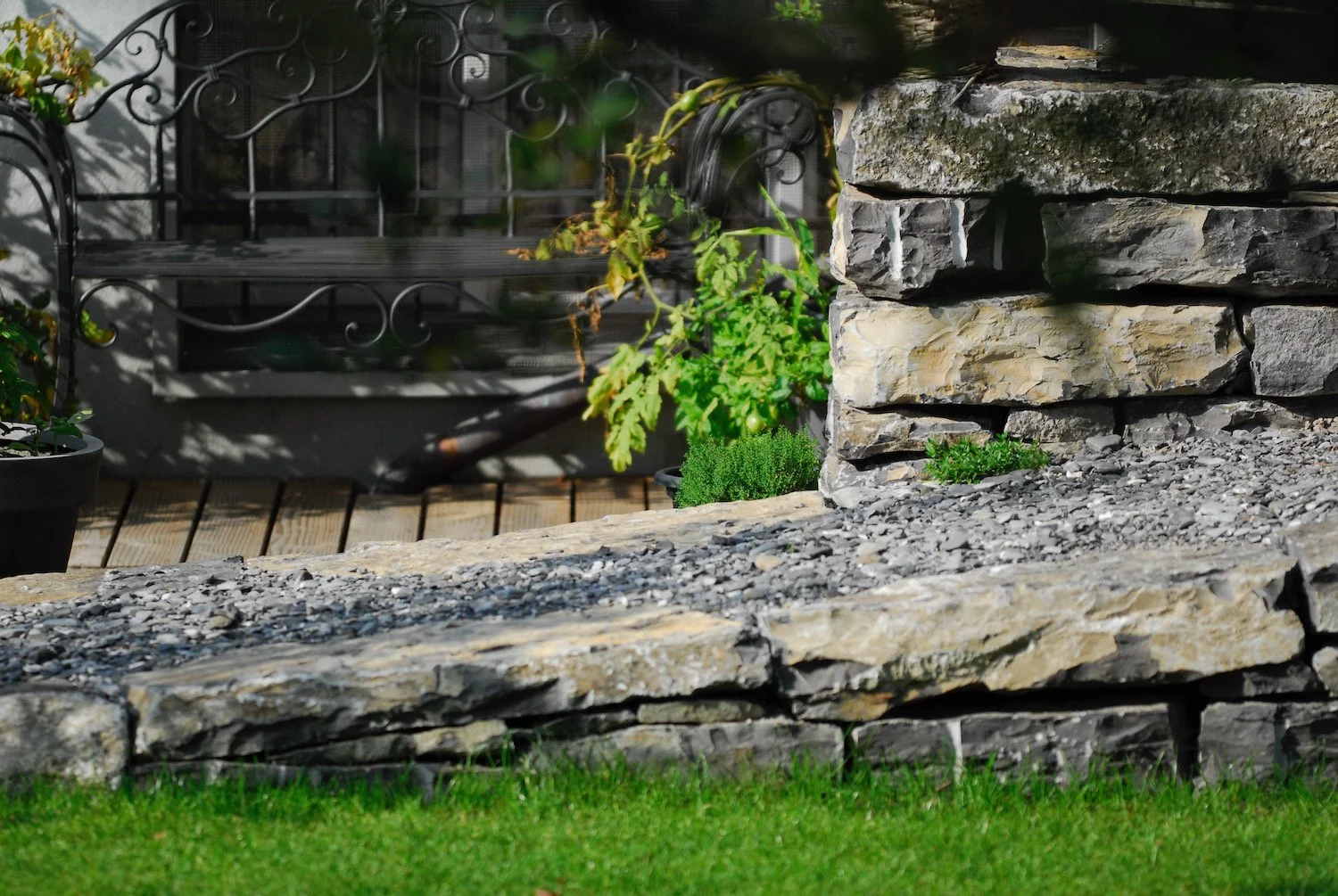 Garten in Interlaken, Sommer 2018, Erstellung Frühling 2018