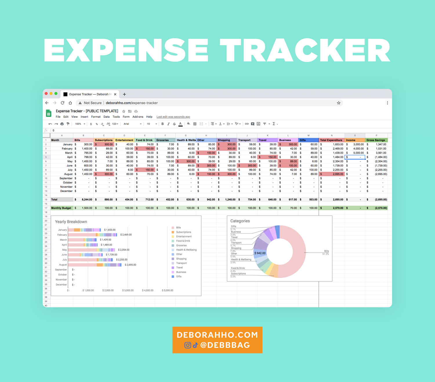 expense tracker in excel
