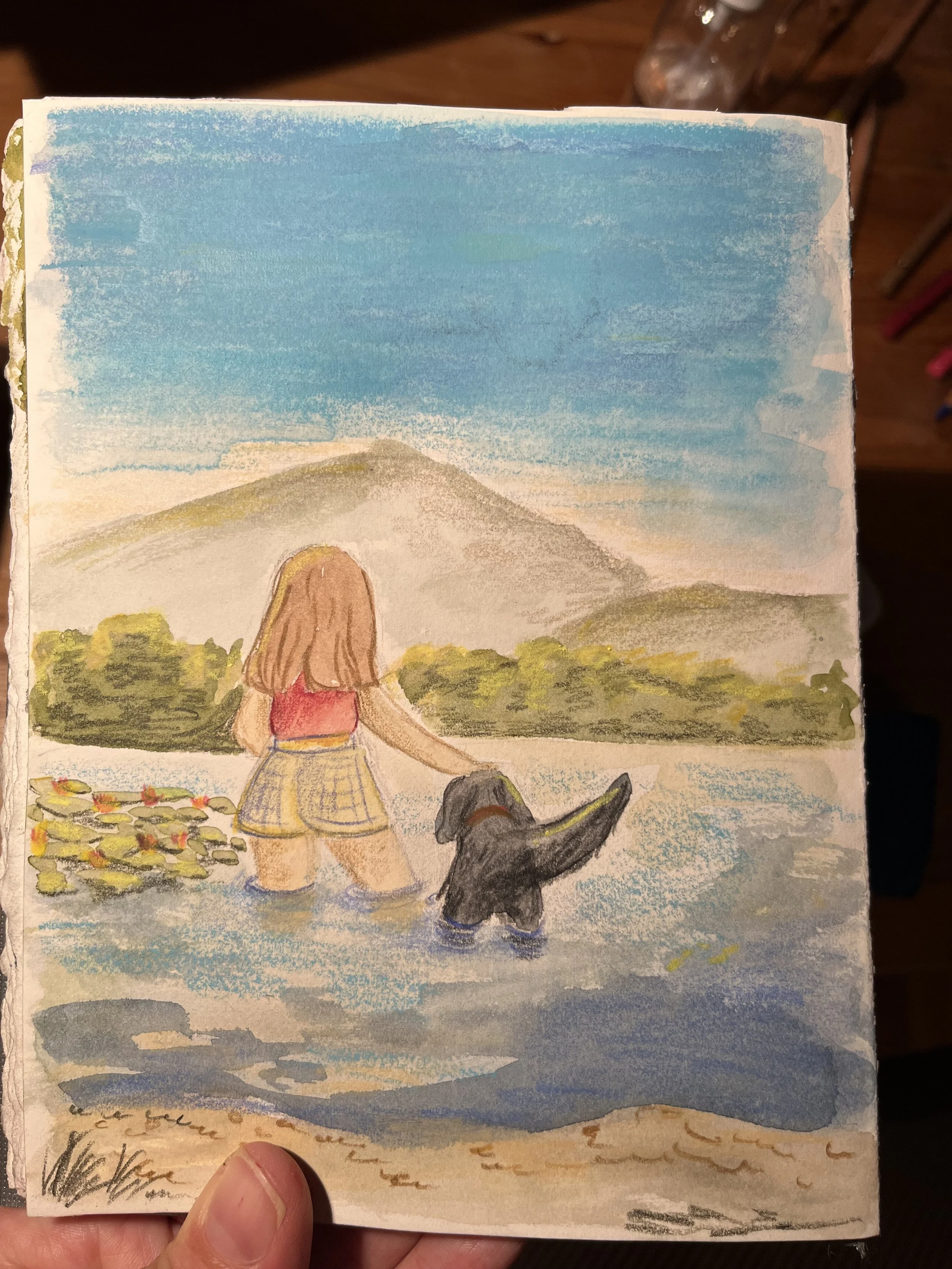En skisse fra sommerskisseboka mi.