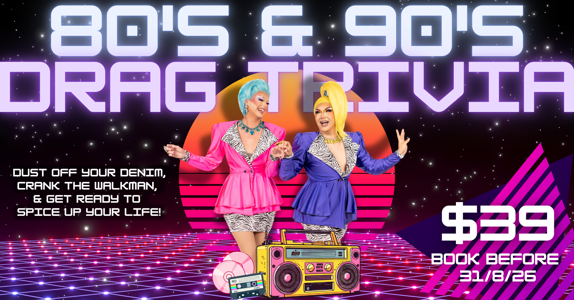 80's &amp; 90's Drag Trivia - BUNDABERG