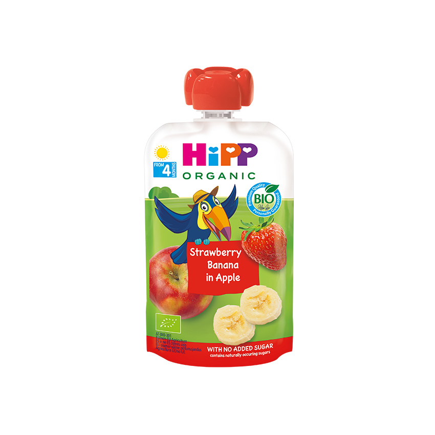 Pouch - Strawberry, Banana and Apple - 100g
