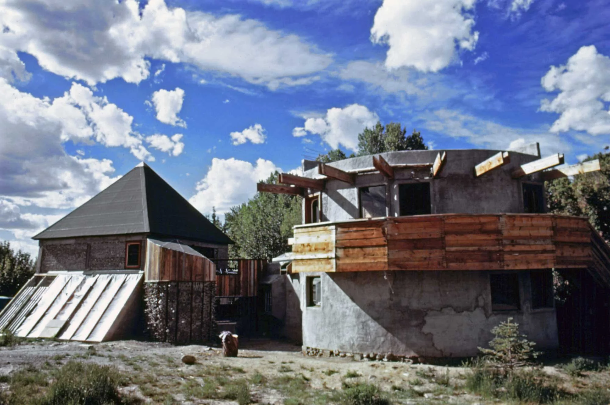 June 1974: Experimental house, Taos, New Mexico