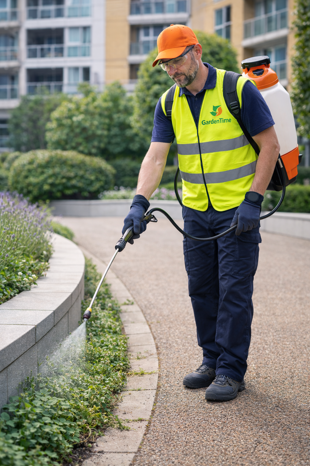 A picture of a lodge with a clear driveway