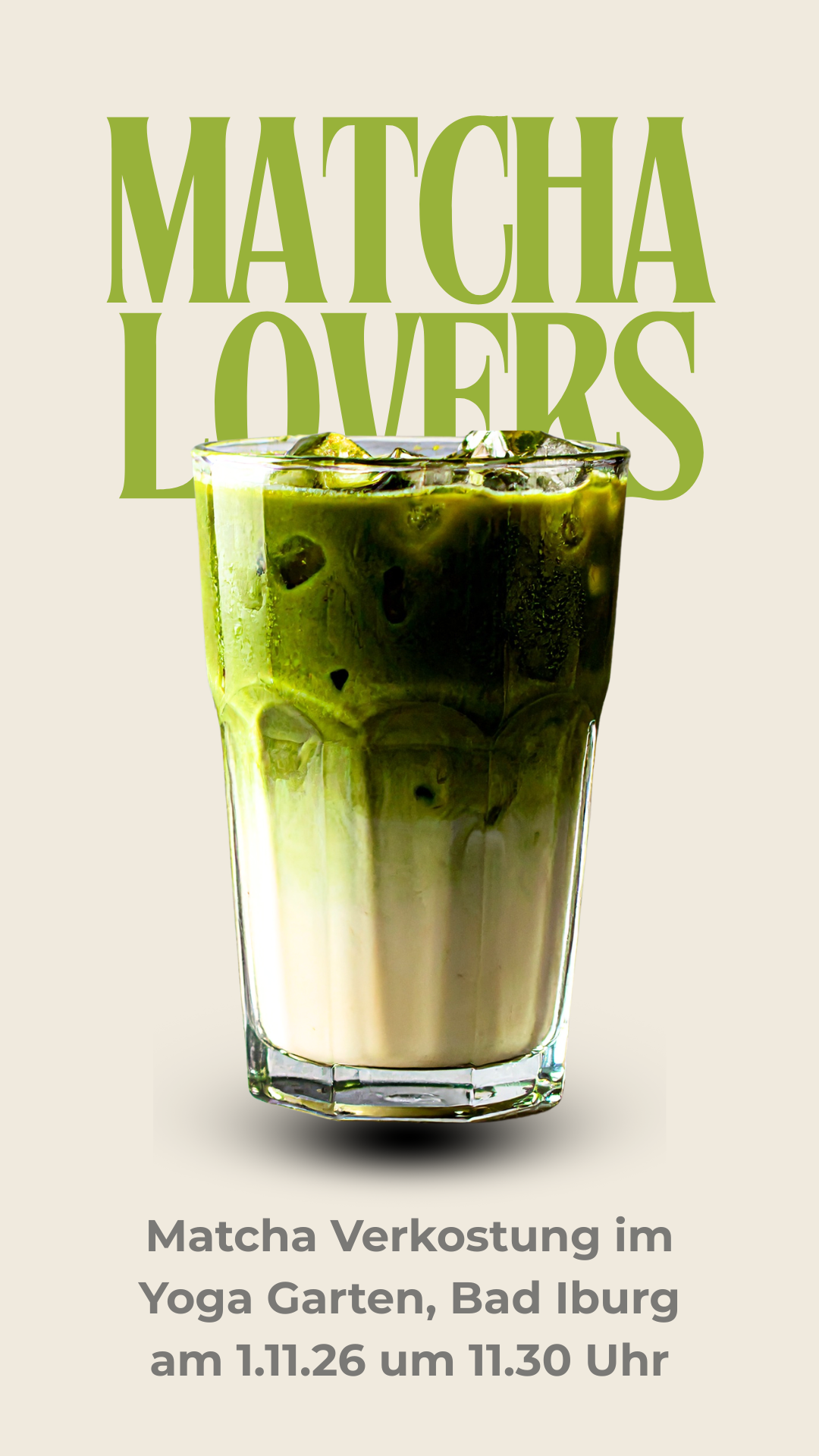Matcha-Verkostung und Verkauf