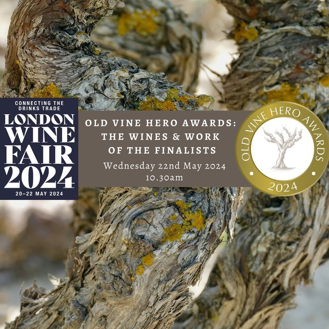 *LONDON WINE FAIR OLD VINE WINE MASTERCLASS*

The @london_wine_fair has a great schedule of masterclasses, seminars and tastings lined-up next week including our old vine masterclass hosted by @sarahabbottmw. Read on for all the details:

*Old Vine H