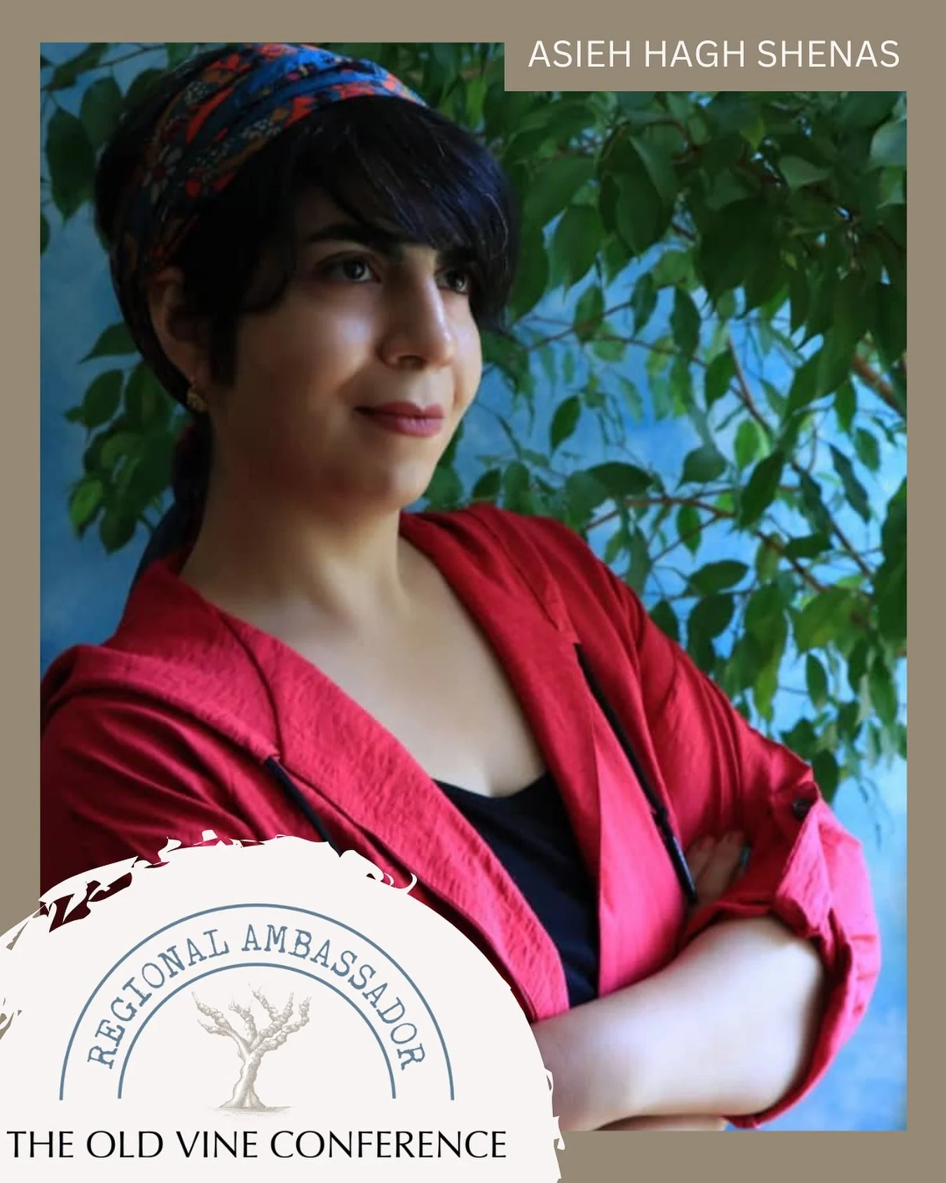 Welcome, Asieh Hagh Shenas &ndash; Old Vine Conference Regional Ambassador for Iran 🌟

Born in Persia, Asieh comes from a culture where wine has always been more than a drink &mdash; it&rsquo;s a symbol of resilience, art, divinity, and immortality.