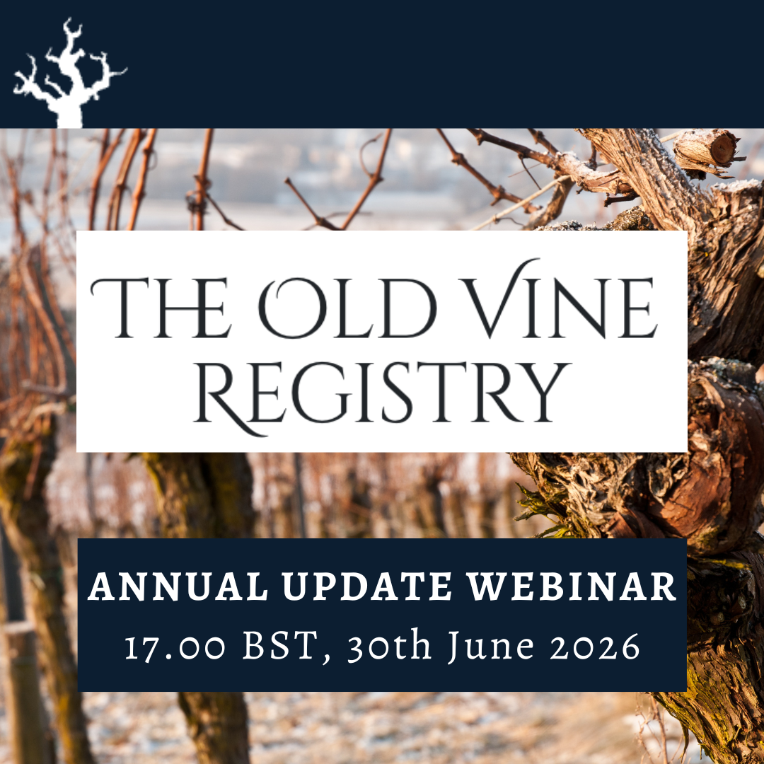 Old Vine Registry - Annual webinar