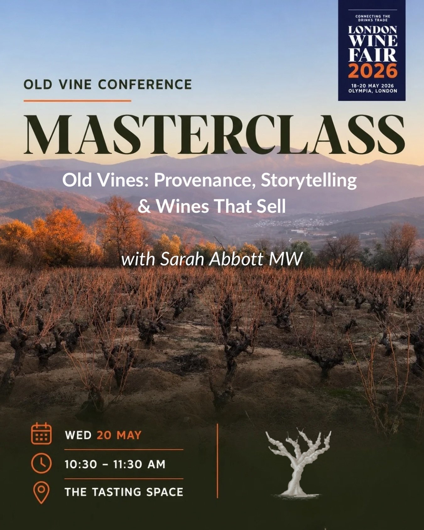 Join us at London Wine Fair 2026 for a deep dive into how heritage and stories shape the value of old-vine wines.

Inspired by striking entries from the Old Vine Conference Photography Competition, this tasting explores the deep connection between vi