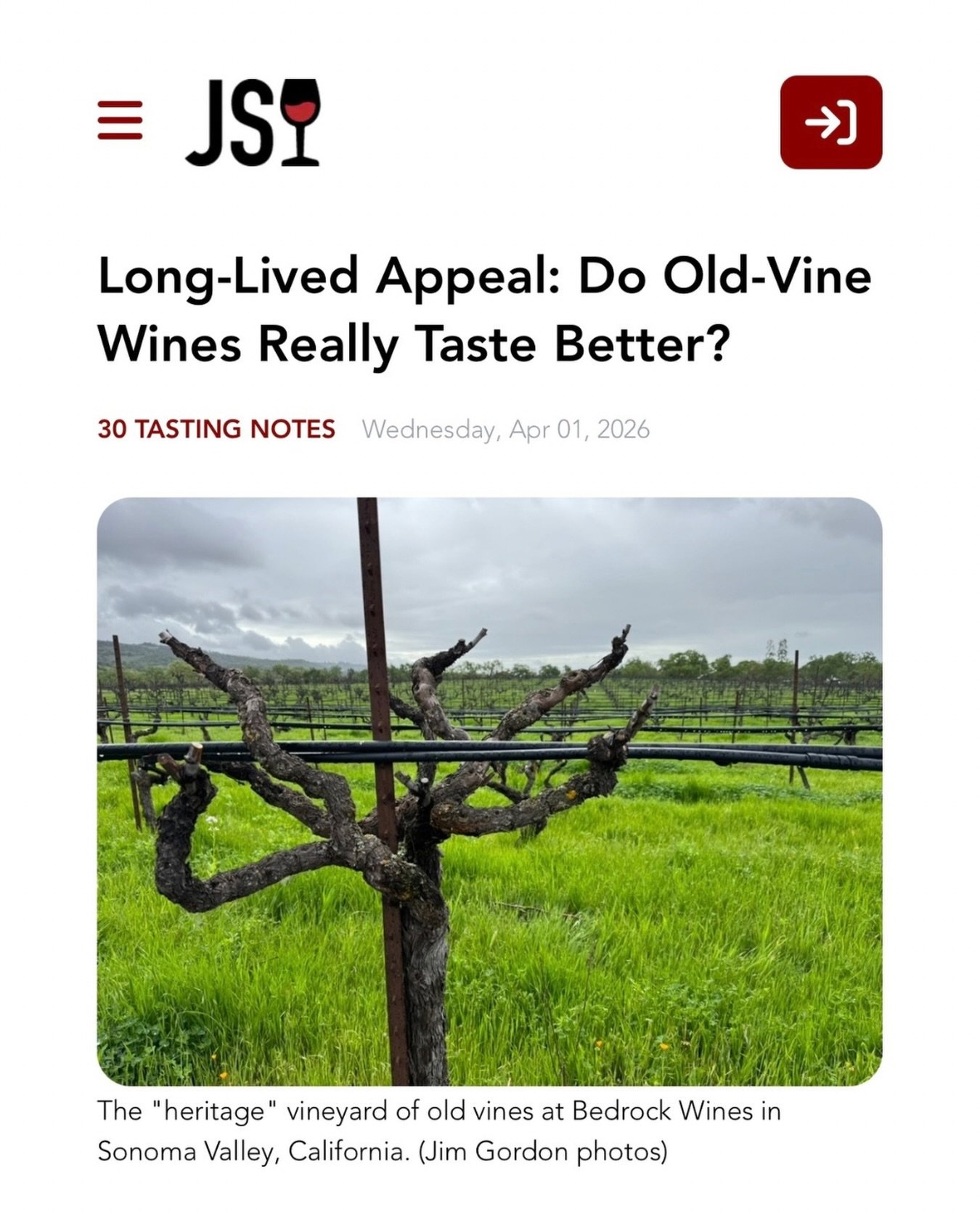 Read this article at jamessuckling.com where Editor-at-Large Jim Gordon explores whether old-vine wines truly taste better or if we&rsquo;re drawn more to the story behind them.

From century-old field blends in Sonoma to Garnacha in Spain, the debat