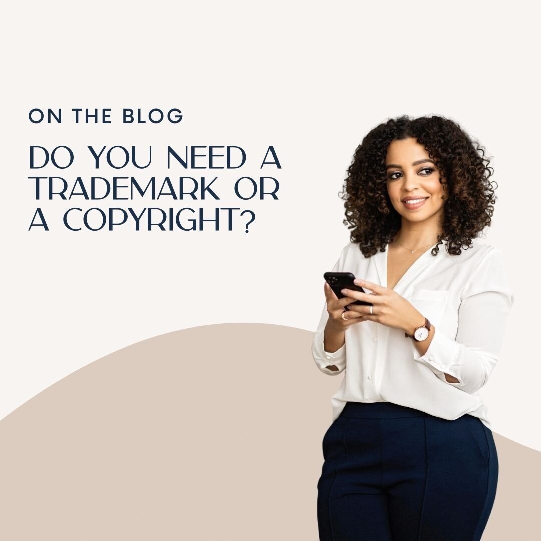 Did you know &quot;artistic works&quot; are automatically protected the moment they are created?! Tap the link in our bio to learn more about copyrights, trademarks, &amp; how each can protect your business. ⁠
⁠
#womanownedbusiness #trademark #womeni