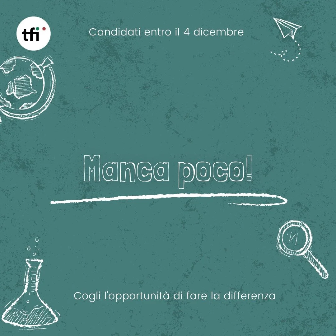 📣 Le candidature per la prima fase del processo di selezione per il programma di Fellowship stanno per chiudersi!
Alle 23:59 del 4 dicembre si chiude il primo round di candidatura alla #Fellowship2023 ⌛⏰
Non perdere l'opportunit&agrave; di fare la d