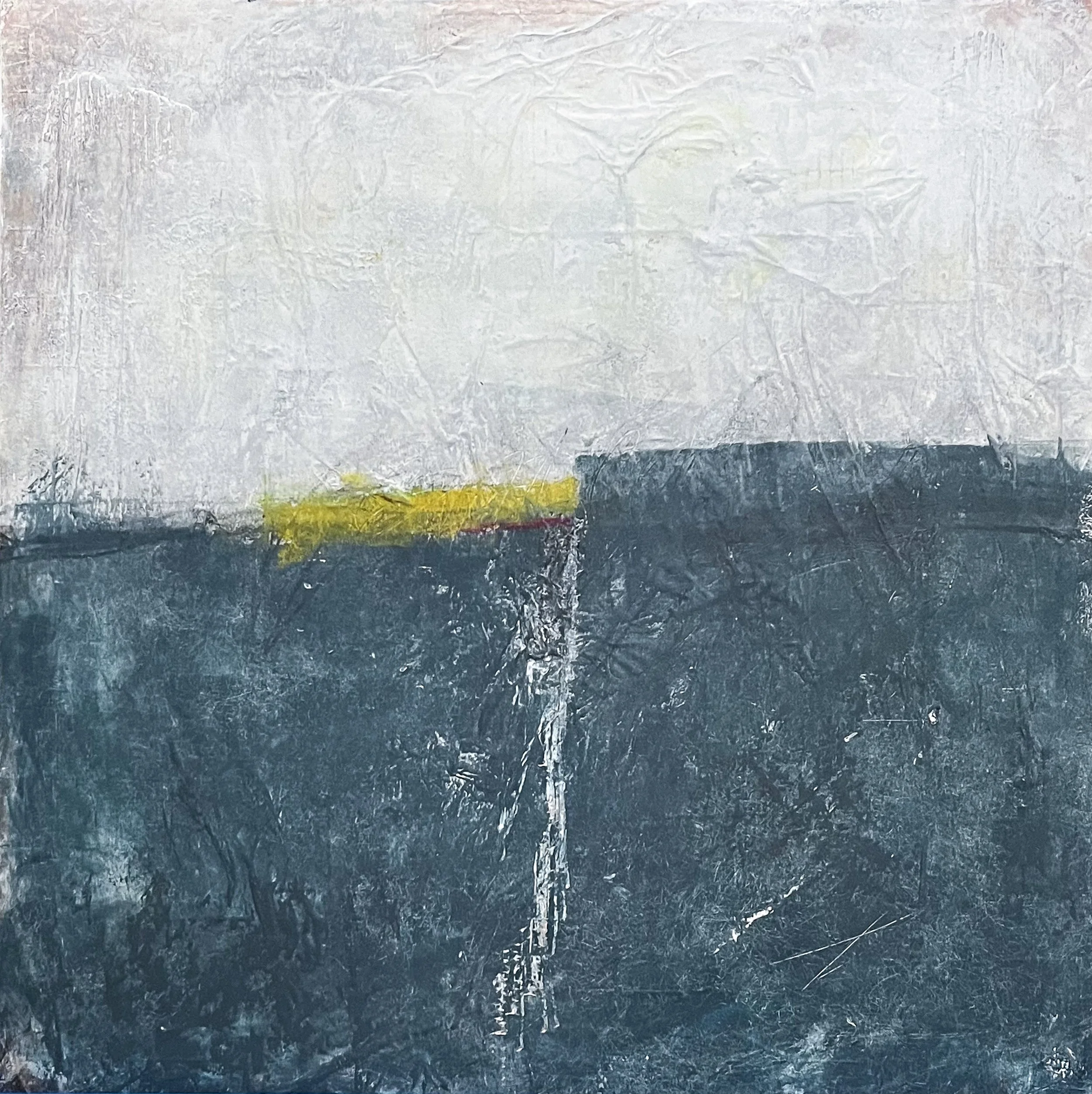 Crevase 2, 2022;
cold wax, oil, paper on panel;
24” x 24”;
CWS-22-015;
$2,800