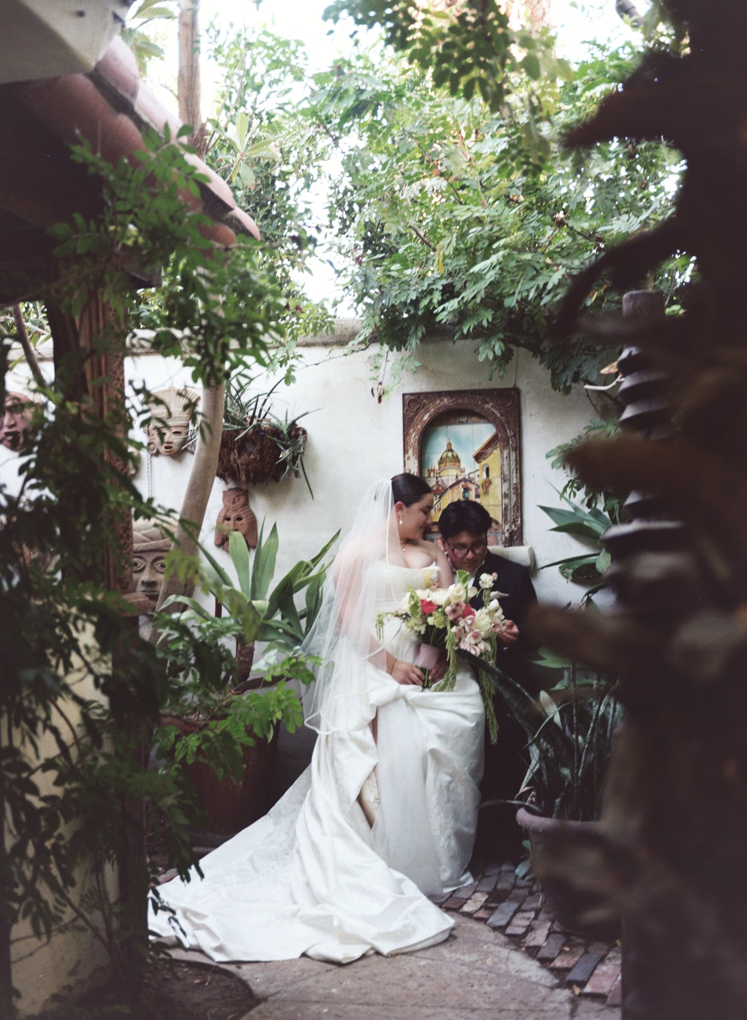 Kathryn &amp; Giselle | A Gay Elopement at Casa De Monte Vista, Palm Springs | Film Photography