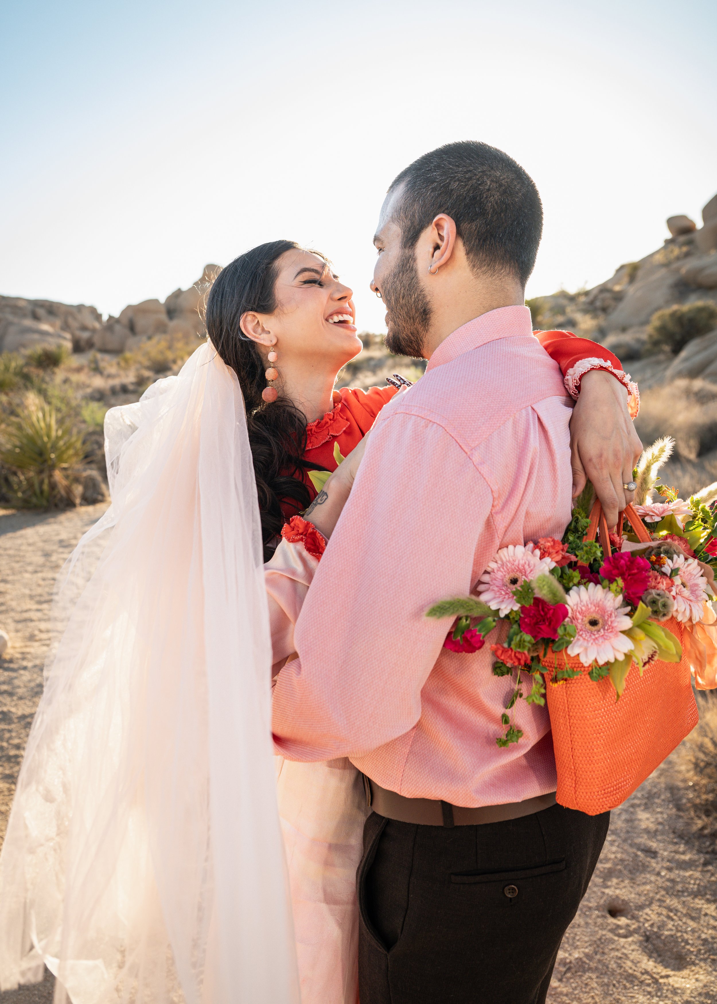 Joshua tree National Park Elopement Portraits