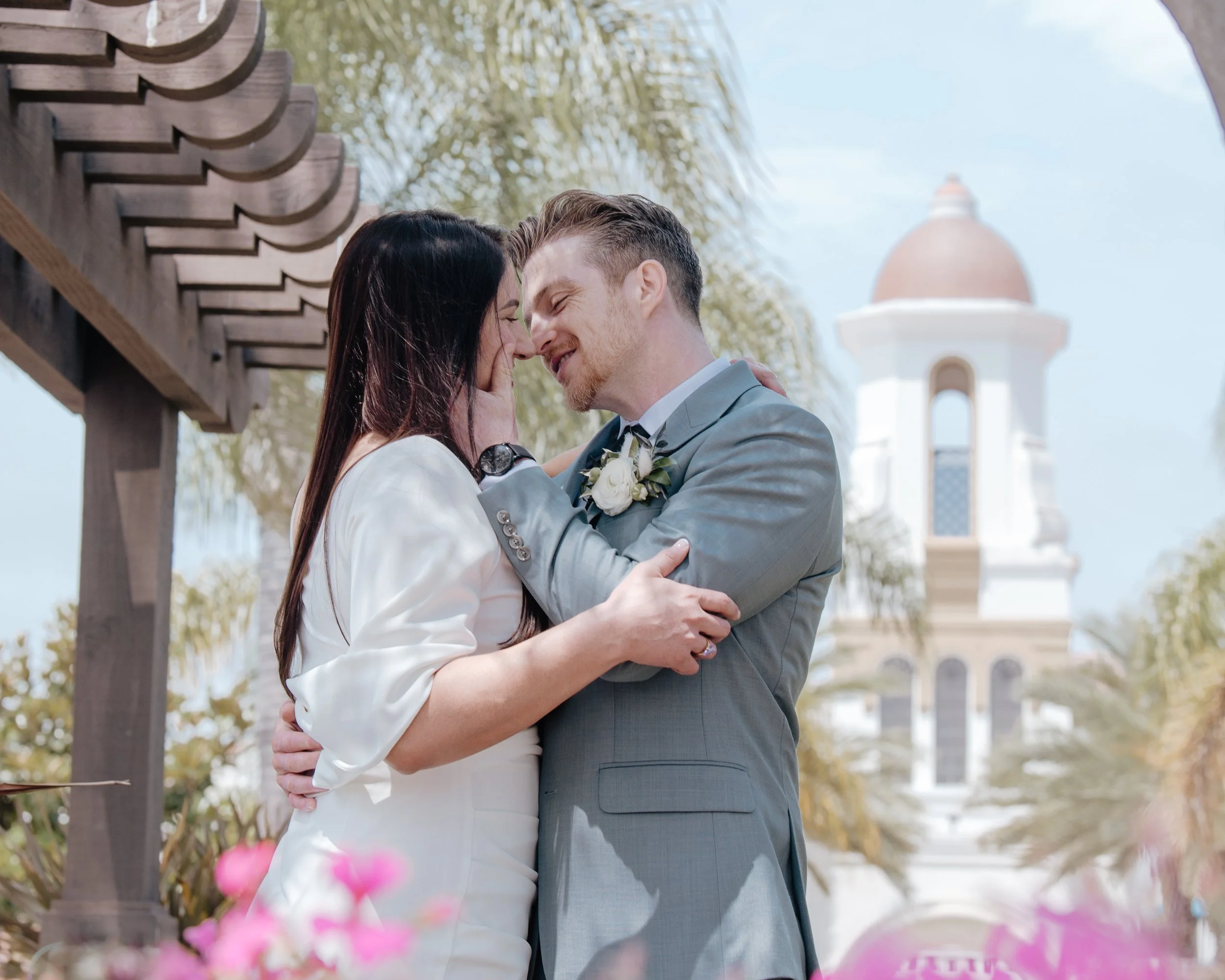 Laguna Civic Ceneter Courthouse Wedding Portraits