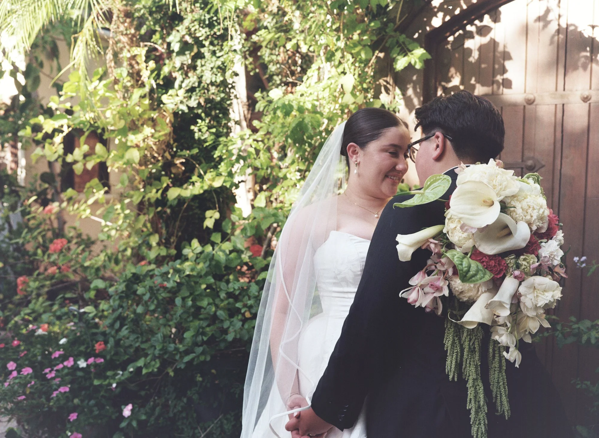 120mm Medium Format Film - Elopement Portrait in Palm Springs - Casa De Monte Vista - Mariela Campbell Photography