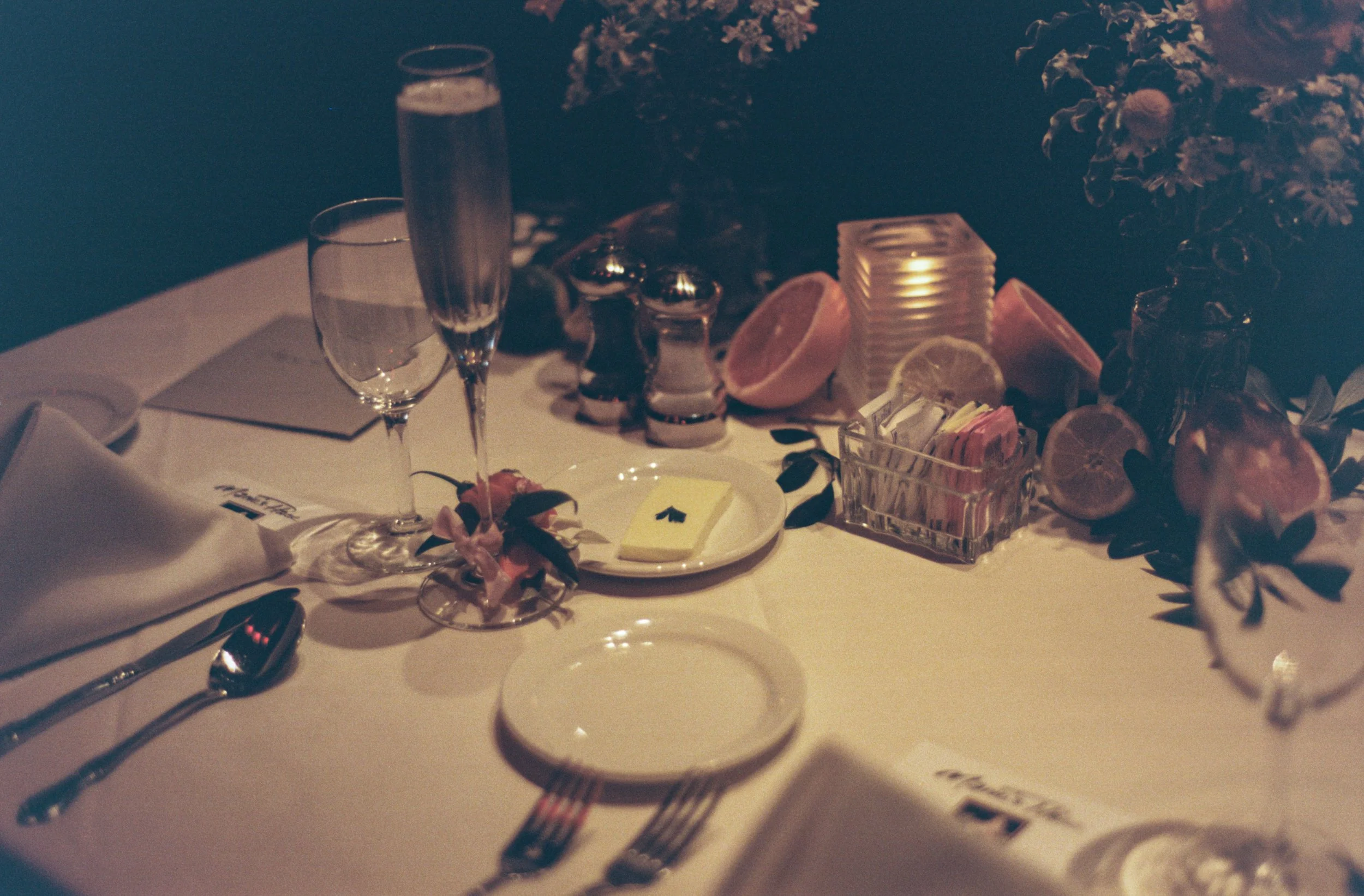35mm Wedding Table Details