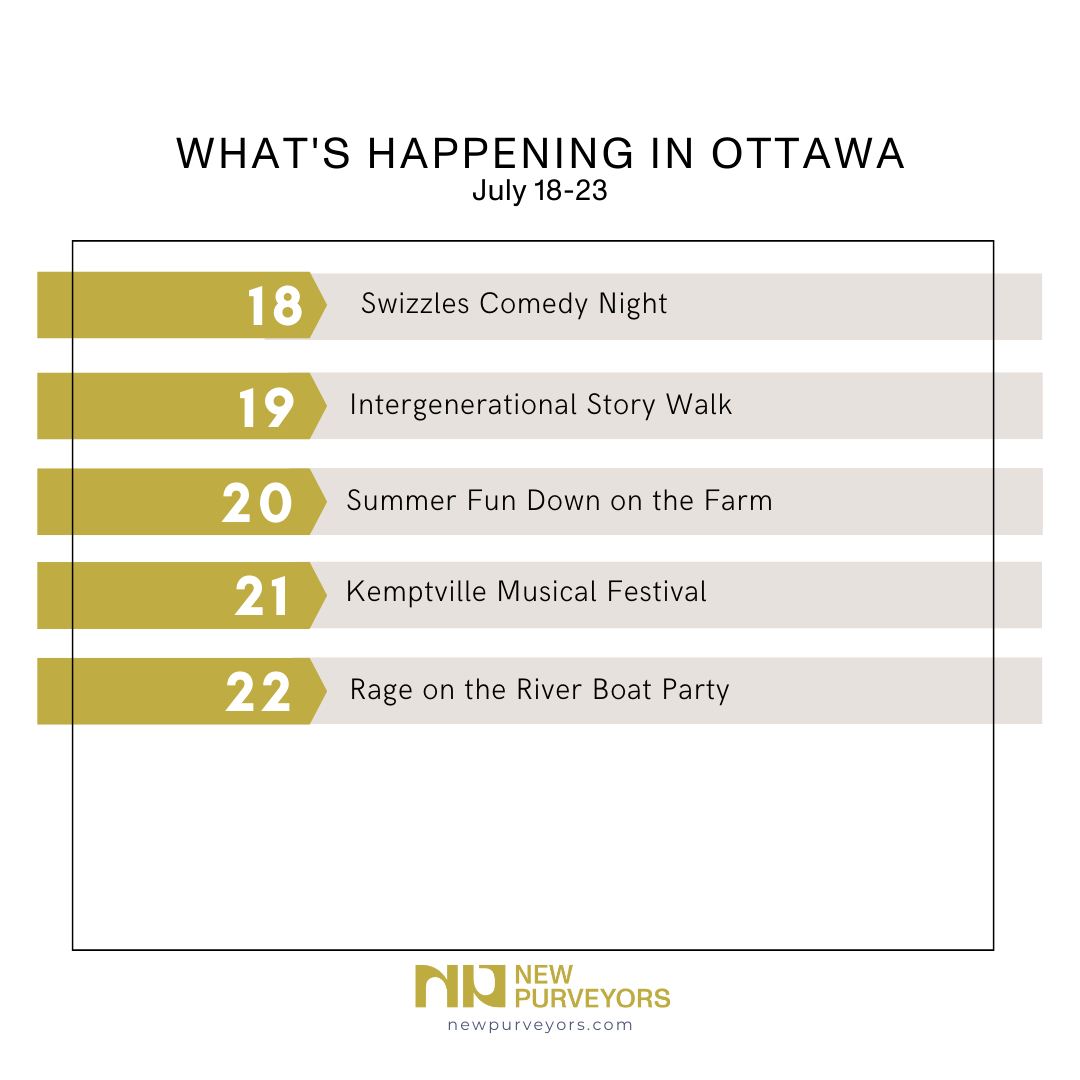What’s happening in Ottawa? July 18-23