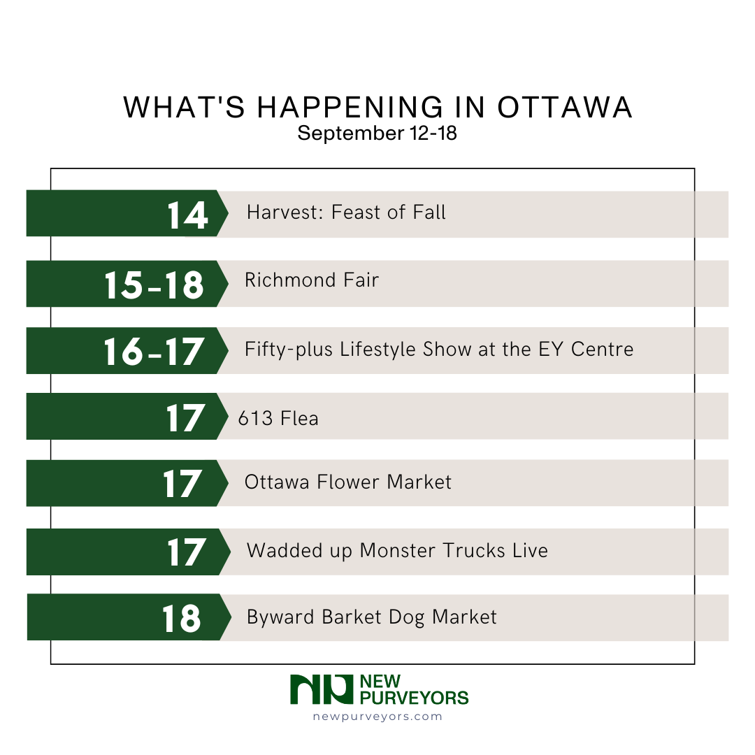 What’s happening in Ottawa? September 12-18th