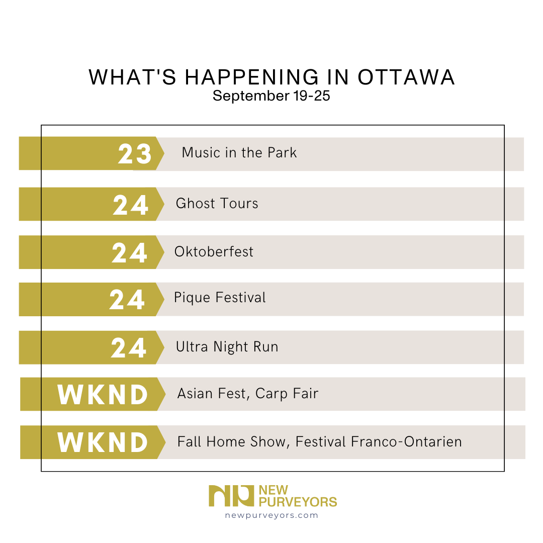 What’s happening in Ottawa? September 19-25