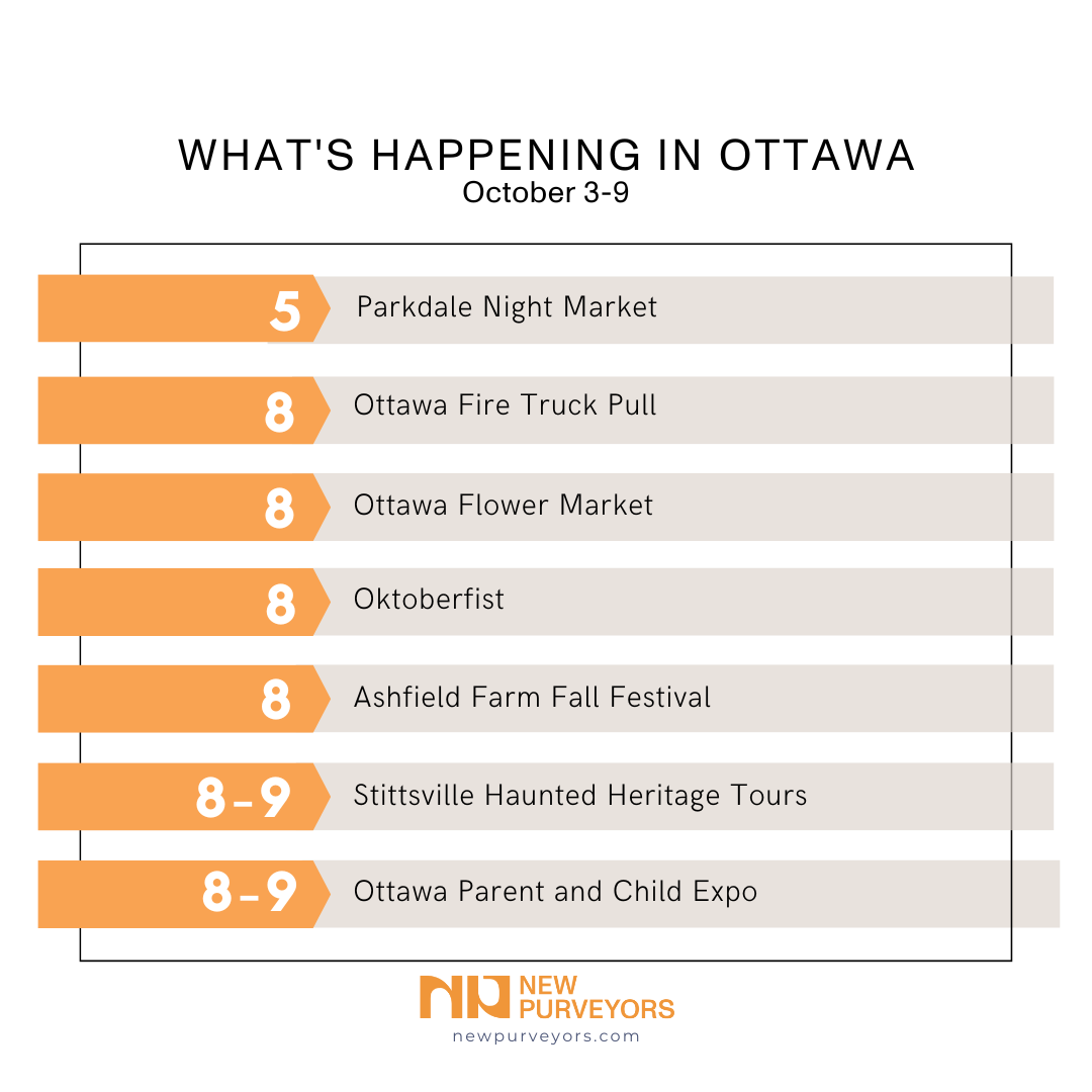 What’s happening in Ottawa October 3-9?