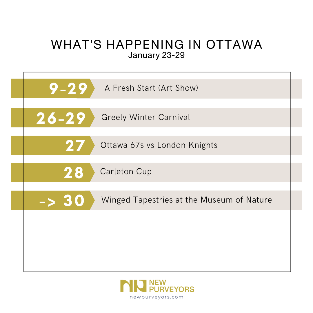 What’s Happening in Ottawa? January 23-29
