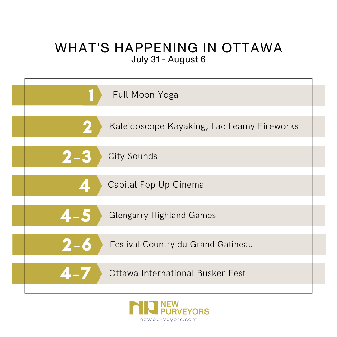 What’s Happening in Ottawa? July 31 - August 6