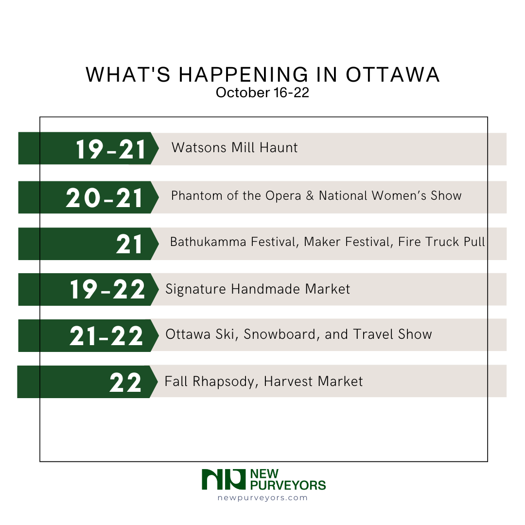 What’s Happening in Ottawa? October 16-22