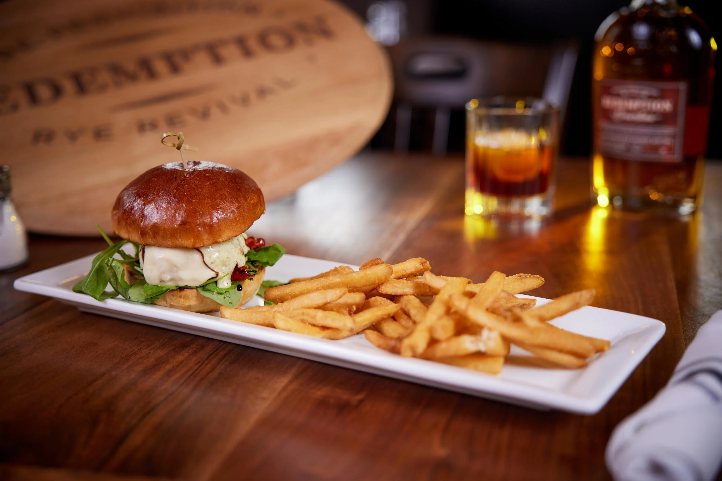 commercial food photography for the redemtion in faribault from torsten glaenzel professional photography where delicious food and drinks are served near me