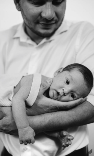 baby and dad postpartum