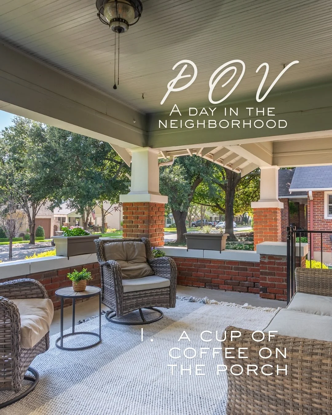POV: A Day in the Neighborhood 🏡✨

Morning light pours across the porch as you sip your first cup of coffee - the kind of slow start that reminds you why you fell in love with this place.

A short stroll leads you to the backyard for a soak or laps 