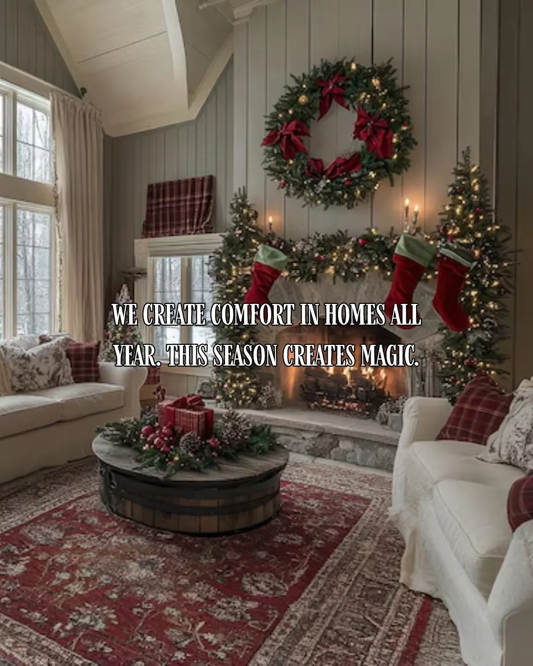 We create comfort in every season, but this one brings a special kind of magic 💫🎄

The glow of warm lights, the layered textures, the greenery that softens every corner - December has a way of transforming a house into the feeling of home. 🏡 

Eve
