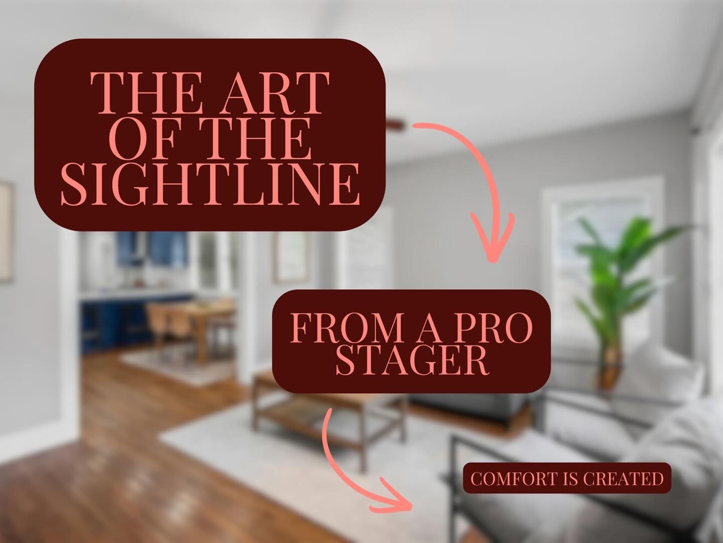 The Art of the Sightline 🖼️

Ever notice how your eye travels through a room? As a Realtor, Stager, and Curator, I don&rsquo;t just &ldquo;fill&rdquo; a space - I bridge it. 🌉
In open-concept homes, your art should act as a visual pathway. Here&rsq