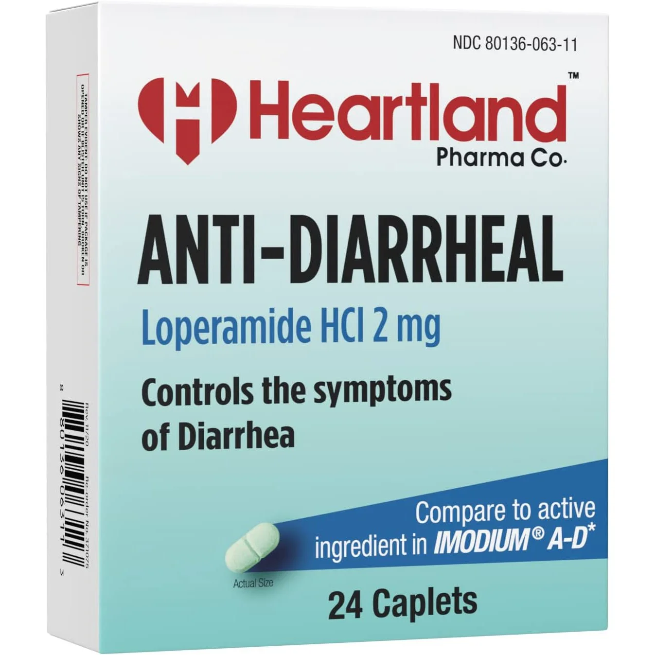 Loperamide HCI 2 Mg Anti Diarrhea Medicine Caplet 24 Count loperamide-hci-2-mg-anti-diarrhea-medicine-caplet-24-count