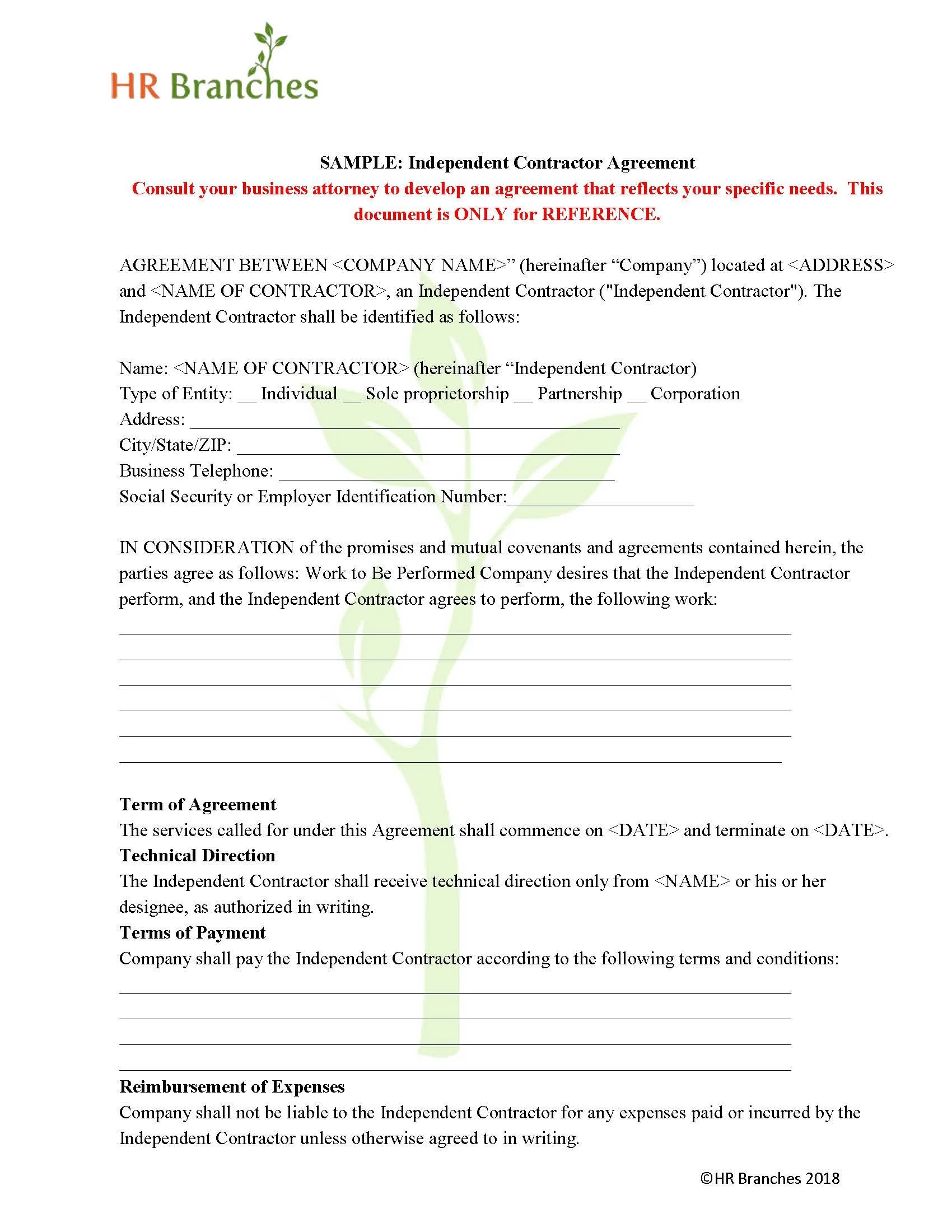 Contracting — USCR