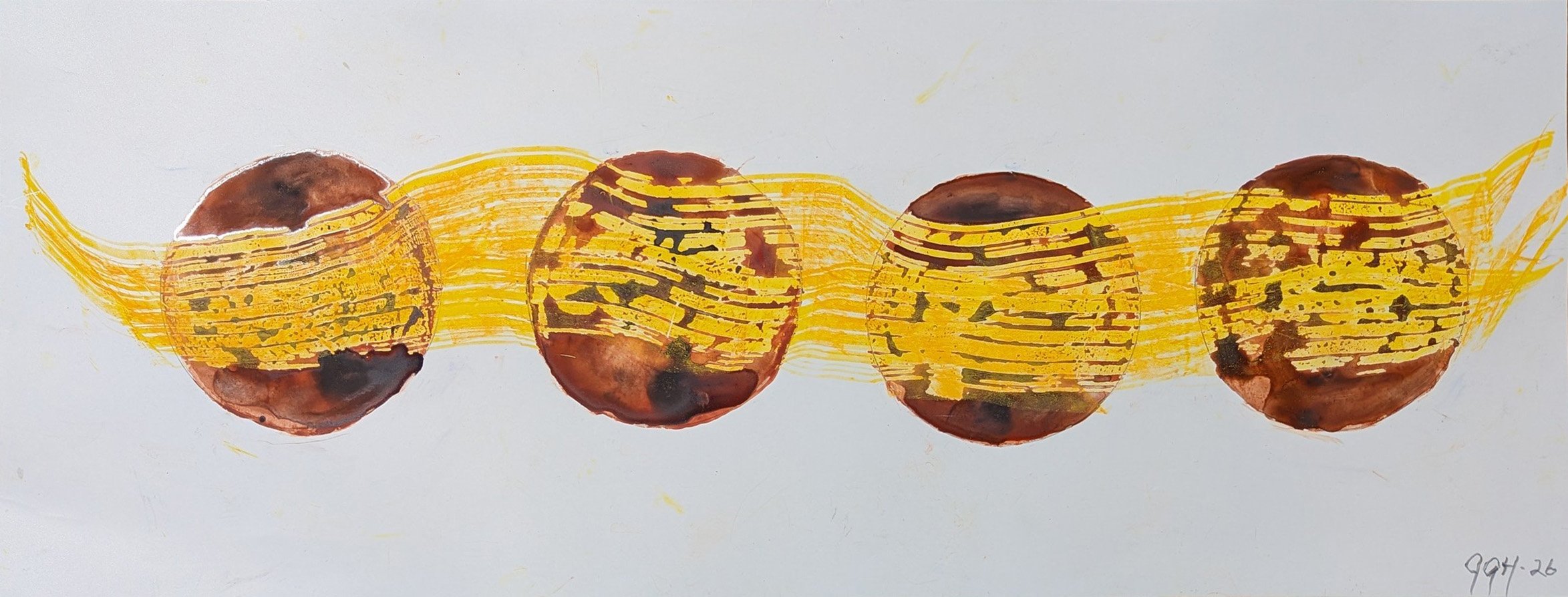 Rising Suns
26" x 10"