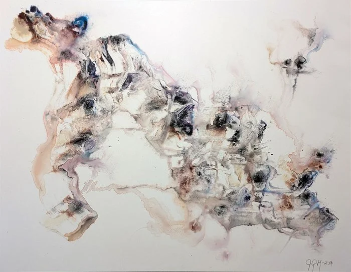 Upward Dog 
26" x 20" 