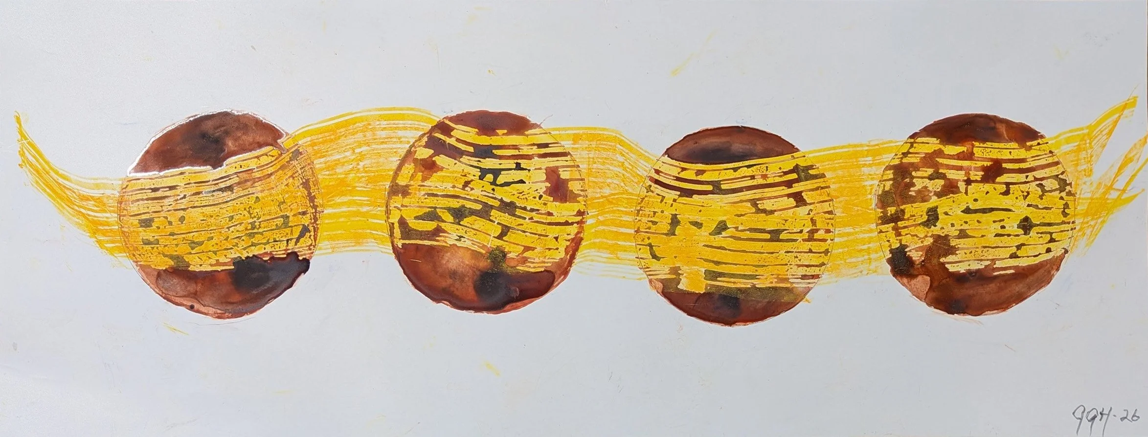 Rising Suns
26" x 10"