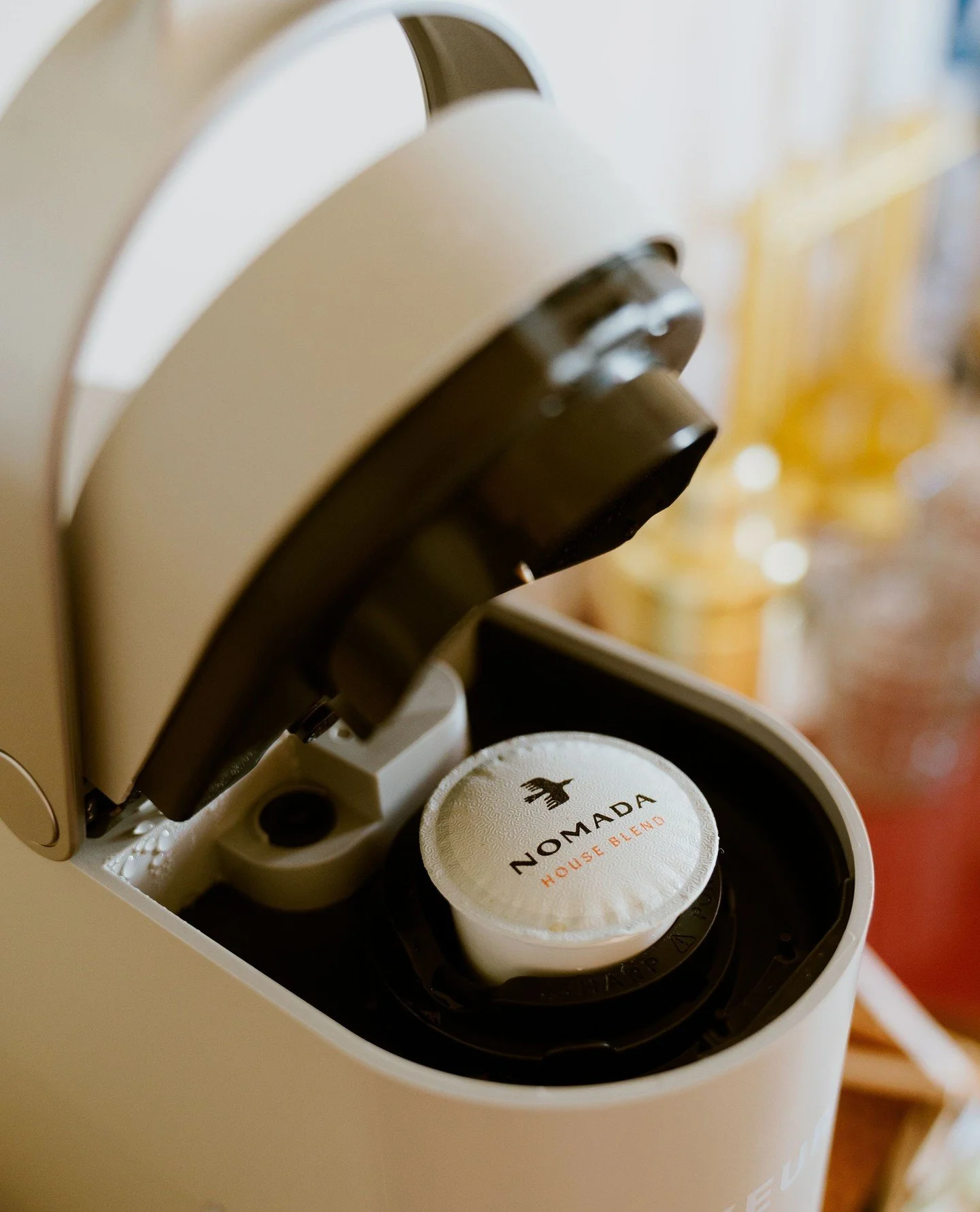 You're just a couple clicks away from a better mood. ⁠
⁠
Every Nomada stay includes an in-room Keurig stocked with our locally made House Blend pods&mdash;crafted with care by @kbrgcoffeelab to redefine expectations of &ldquo;hotel coffee.&rdquo; It'