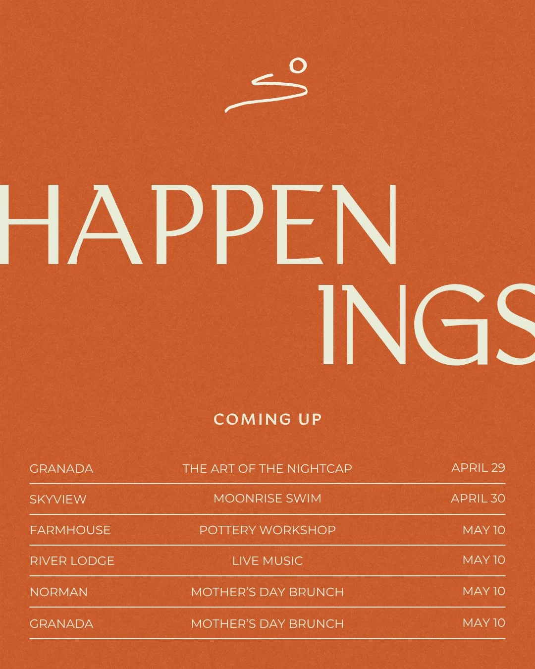 Things to do at the places you love. Full calendar linked in bio 🗓️