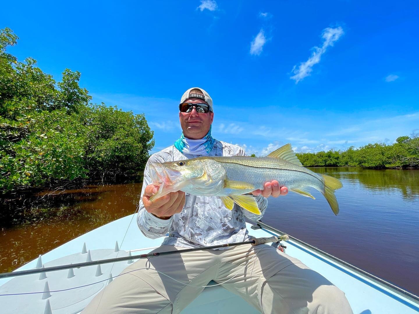 A great first #snookonfly for Mike earlier this week! #flyfishing#marcoisland#naples#goodland#southwestflorida#fishingcharters